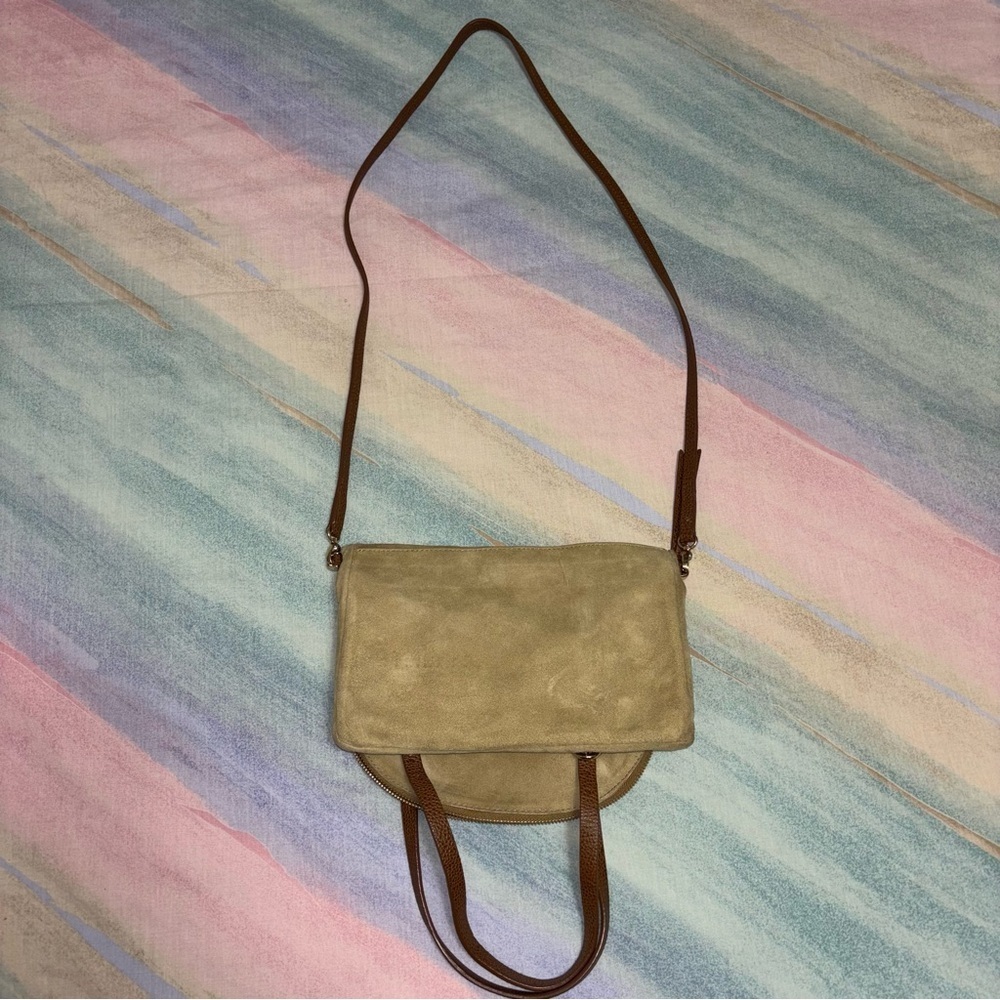 NWT Henri Bendel Around town Suede Crossbody Bag